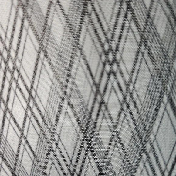 BANANA REPUBLIC Diamond Plaid Mesh Mock-Neck Top, S - Picture 3 of 8